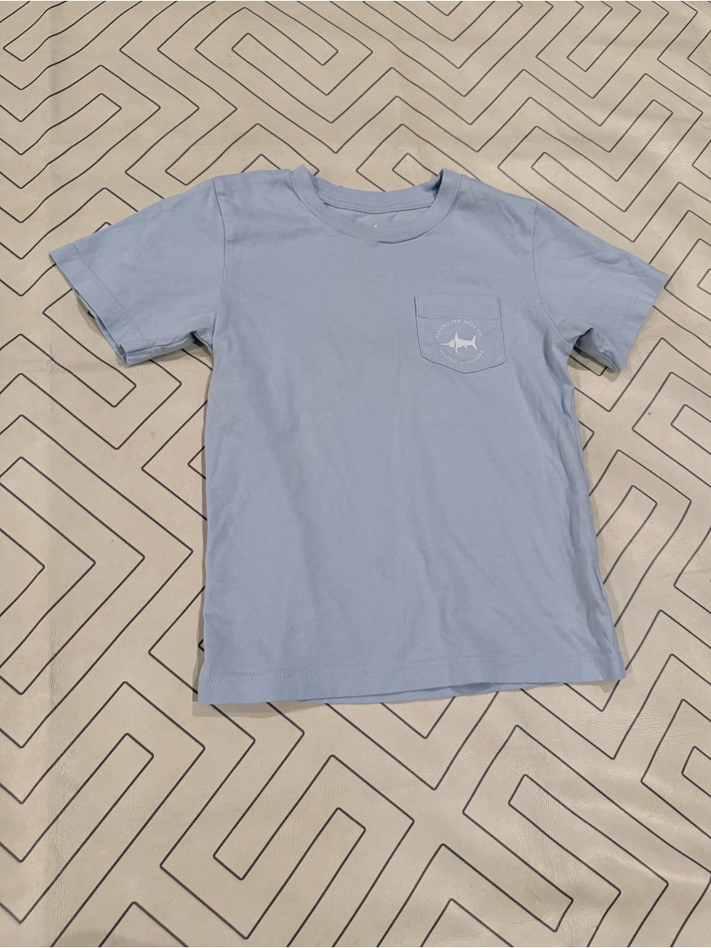 Saltwater Boys Light Blue Kids Pocket Tee